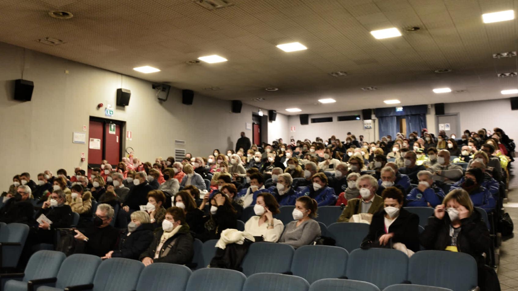 Il pubblico in sala al Cinema dell'Oratorio Don Bosco di Pontoglio (BS)