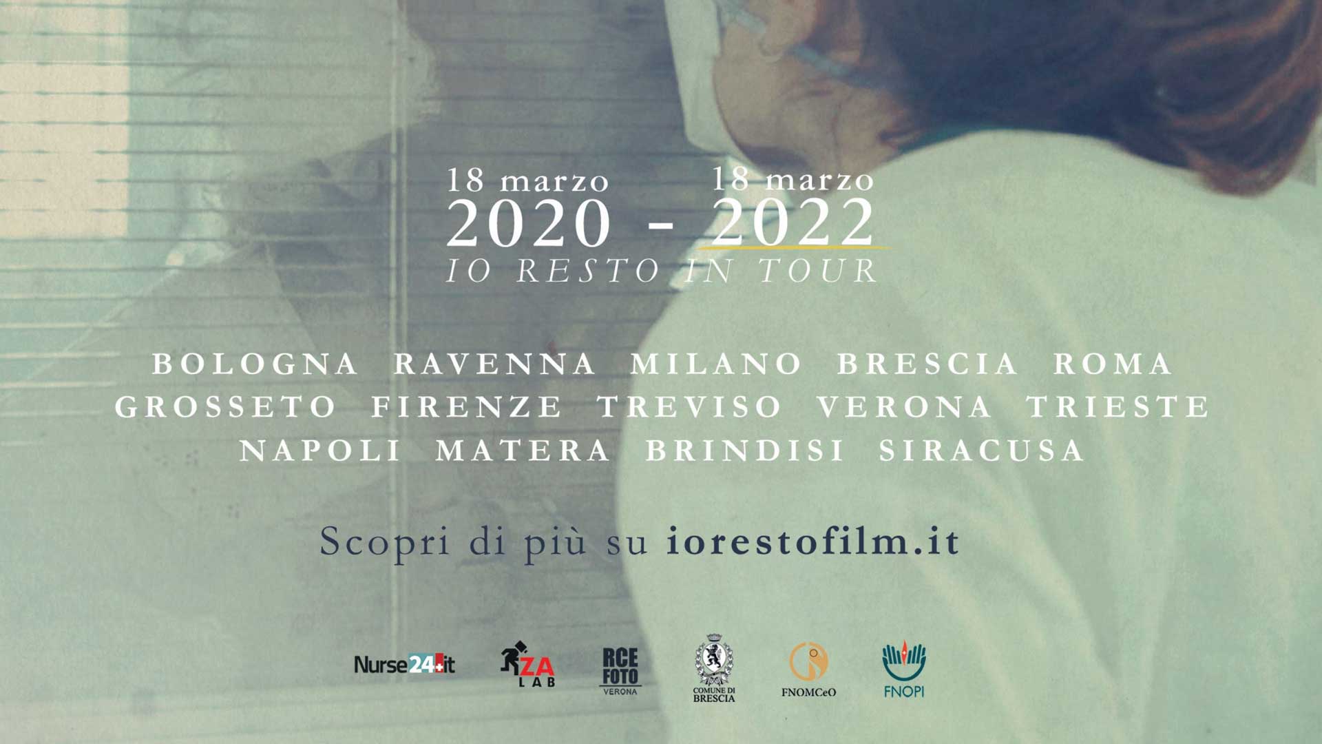 Le date di Io Resto al cinema per il 18 marzo 2022, Giornata nazionale per la memoria delle vittime del covid
